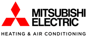 Mitsubishi Electric Heating & Air Conditioning logo.